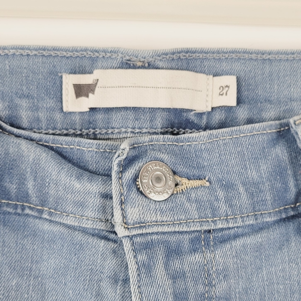 LEVI'S Denim Blue Jean Shorts Size 27 - Picture 6 of 7